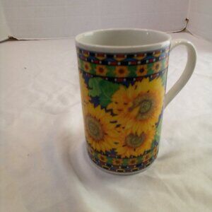 Dunoon Sunflowers By Jane Goodwin Stoneware Mug